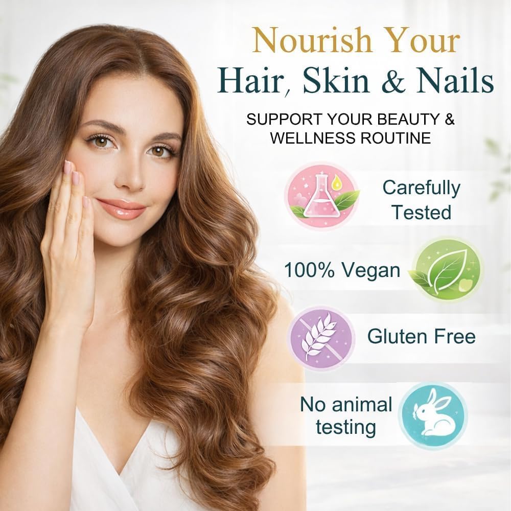 Hair Skin And Nails Gummies – Biotin Vitamin Supplement